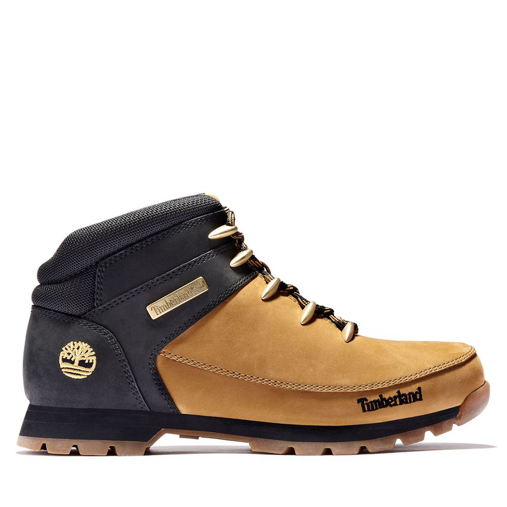 Botas de Montaña Timberland Hombre Euro Sprint Marrones/Negras - Chile SUV-607438